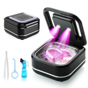 Denture Cleaner Manufacturer - 42kHz 180ml Portable for Mouth Guards Aligners Jewelry