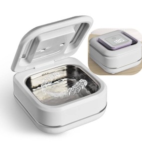 Ultrasonic Cleaner Manufacturer - Professional 45KHZ 24W Portable for Denture Aligner Jewelry