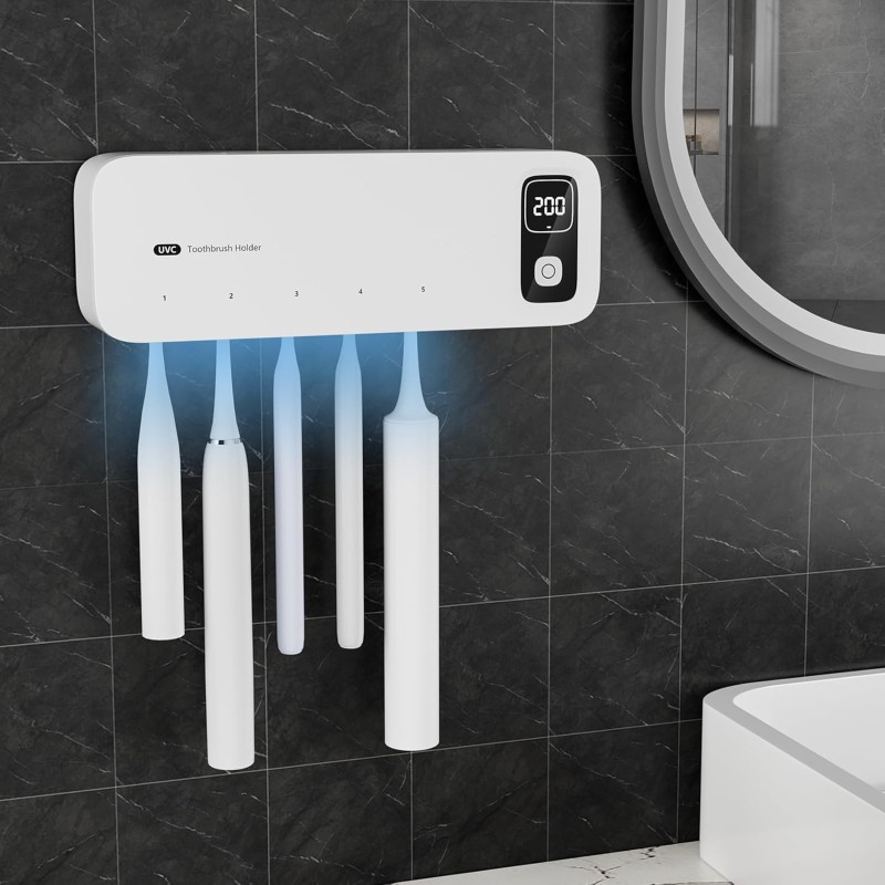 UV Toothbrush Sterilizer Manufacturer - OEM Wall-Mounted Smart Design Portable Fan Dryer Holder