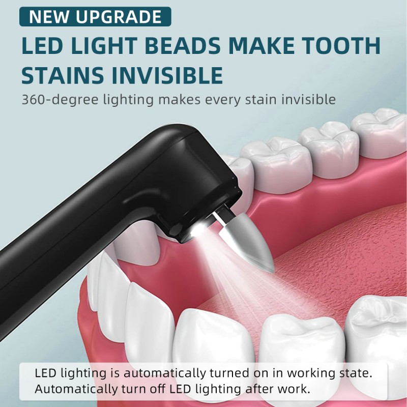 Teeth Cleaning Kit Manufacturer - Portable Multi-purpose Whitening Tool 5 Brush Heads LED