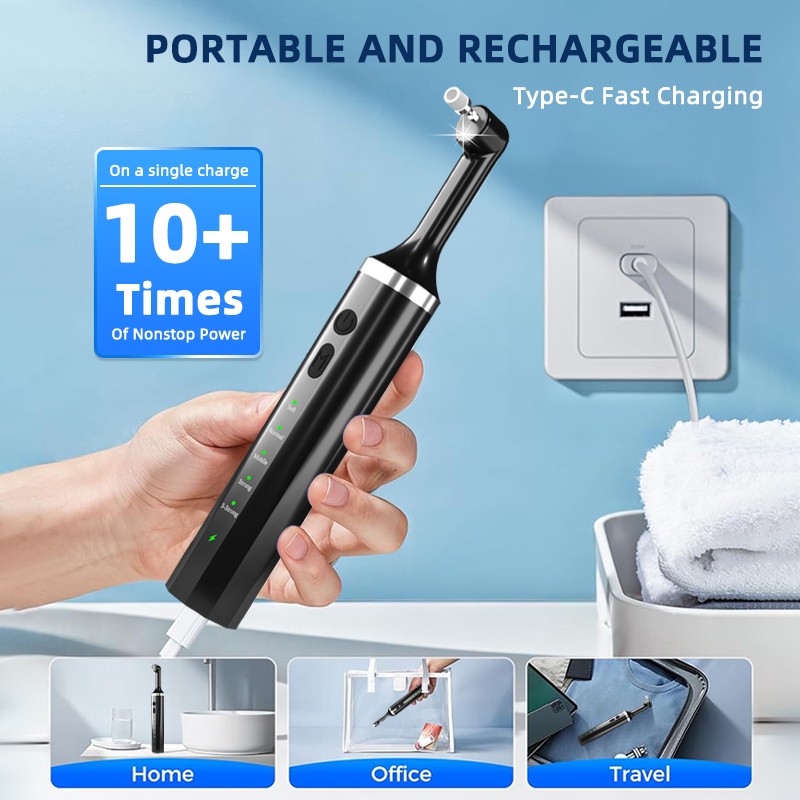 Teeth Polishing Kit Manufacturer - Professional Grinder Tartar Calculus Scaler with 5 Brush Heads