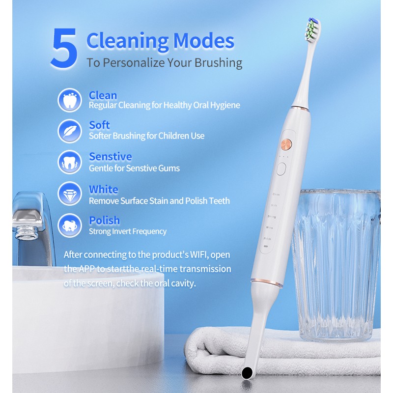 Smart Electric Toothbrush Manufacturer - Rechargeable Kids Sonic with Camera WiFi