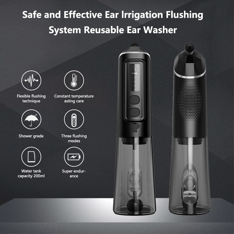 Ear Cleaner System Manufacturer - Electric 3 Streams Water 3 Modes IPX7 Waterproof Rinse Kit