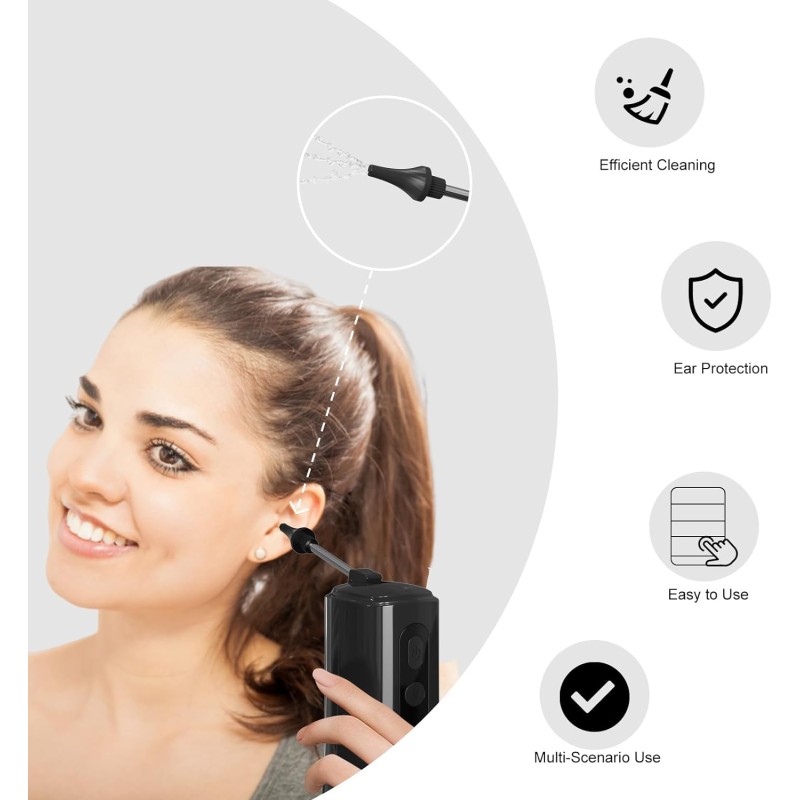 Ear Irrigation System Manufacturer - Water Powered Rechargeable Electric Flushing Wax Removal Tool