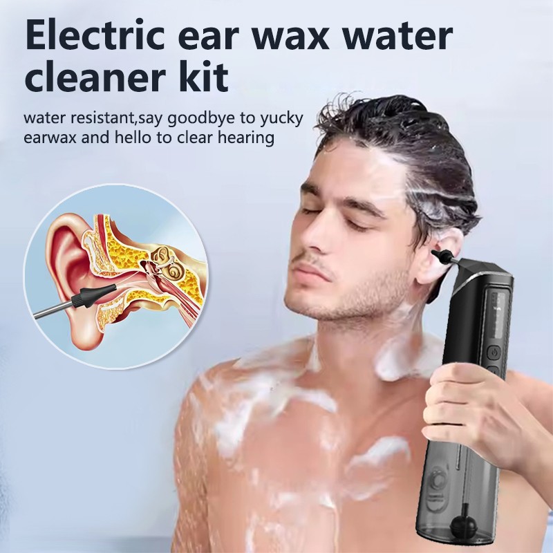 Ear Cleaner System Manufacturer - Electric 3 Streams Water 3 Modes IPX7 Waterproof Rinse Kit