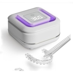 Ultrasonic Cleaner Manufacturer - Custom Logo 42Khz with UV Light for Denture Aligner Jewelry