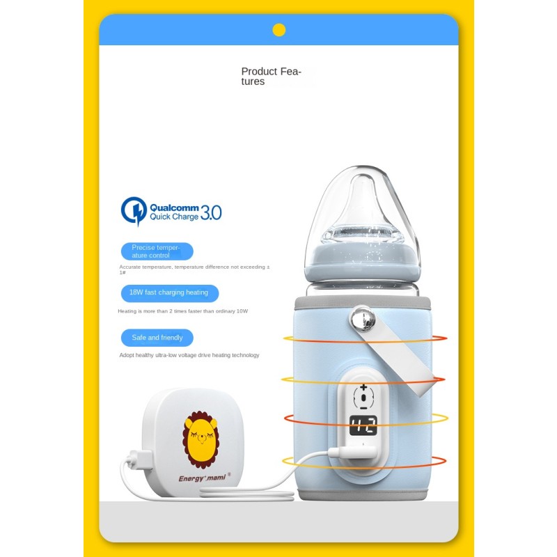 Portable Bottle Warmer - Thermostat Fast Heating