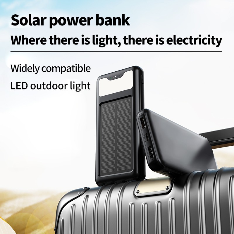 Solar Power Bank - 10000mAh Portable