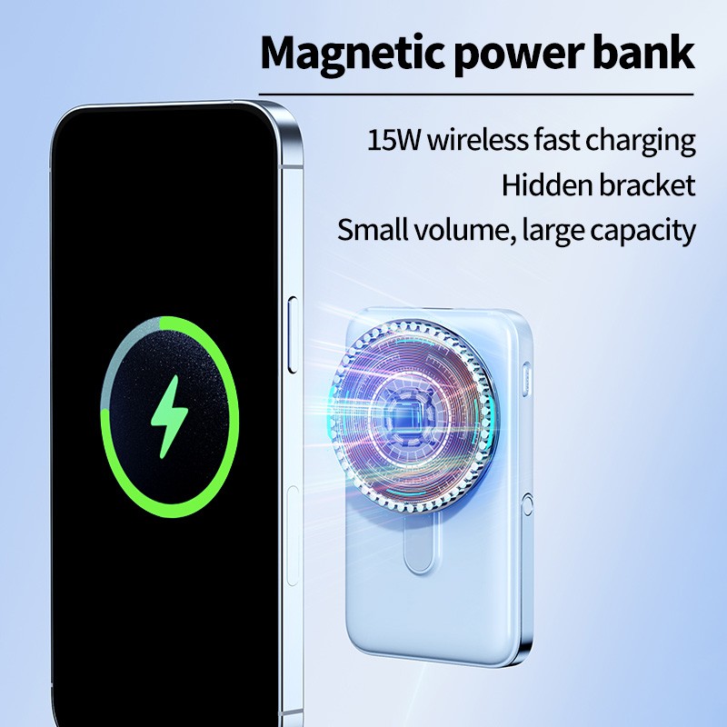 Magnetic Power Bank - 10000mAh Wireless