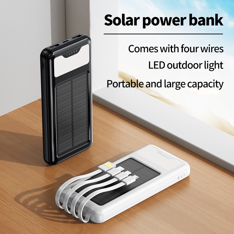 Ultra Thin Power Bank - Solar Emergency Cable