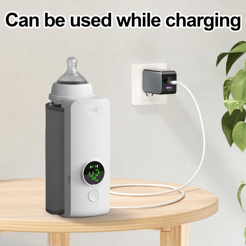 Cordless Bottle Warmer - Portable Rechargeable