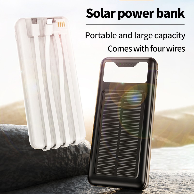 Ultra Thin Power Bank - Solar Emergency Cable