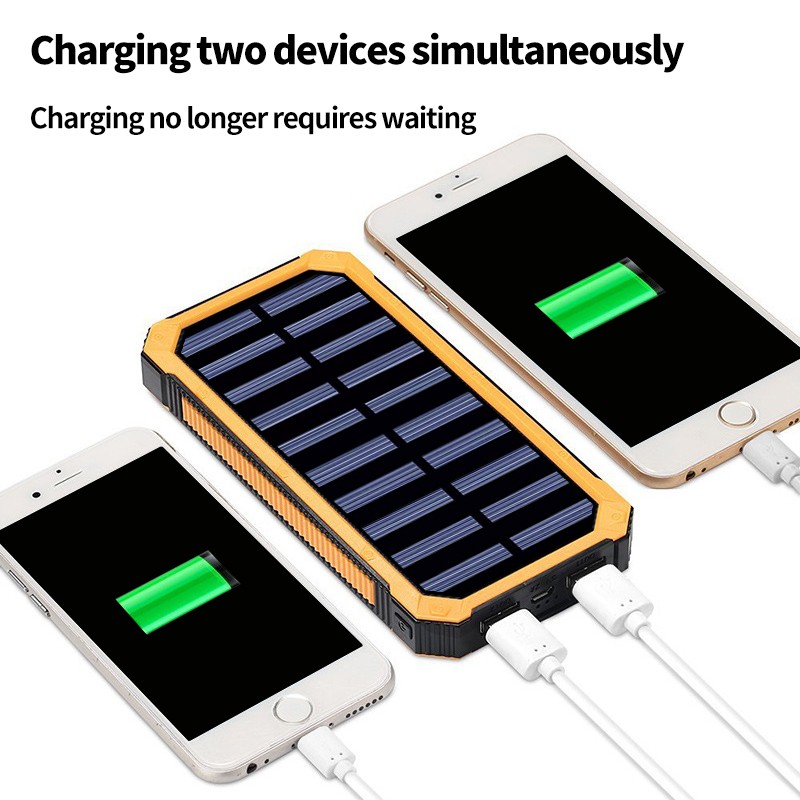 Waterproof Power Bank - Solar 10000mAh
