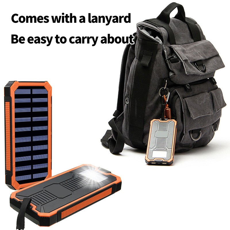 Waterproof Power Bank - Solar 10000mAh
