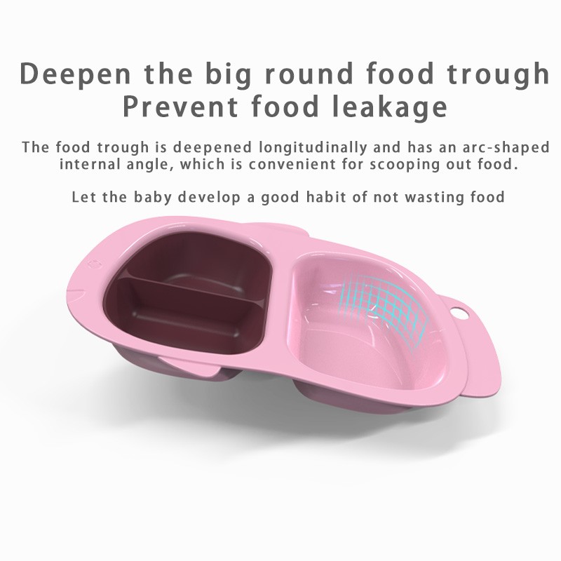 Kids Dining Plate Set Manufacturer - Grade Stable Stackable New Antifall Plastic Divided Dishes