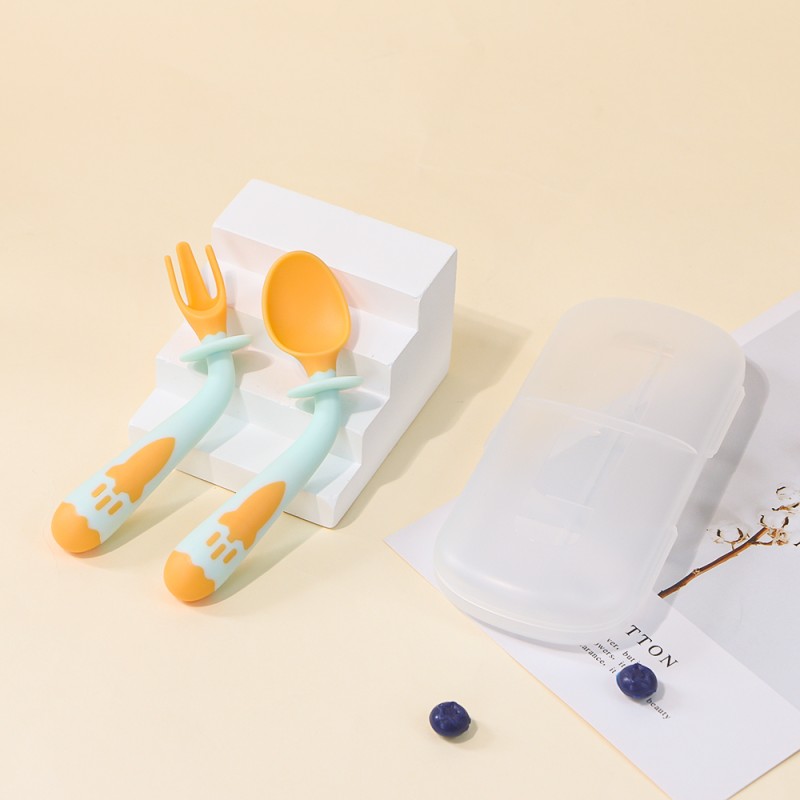 Baby Training Spoon Set Manufacturer - New Bendable Reusable PP Plastic with Box