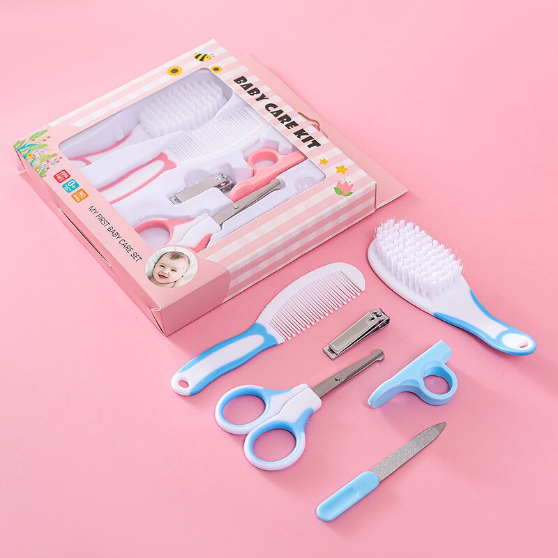 Baby Nursery Grooming Kit Manufacturer - New Professional Cute Stainless Steel Nail Cutter File Clipper Scissors Set