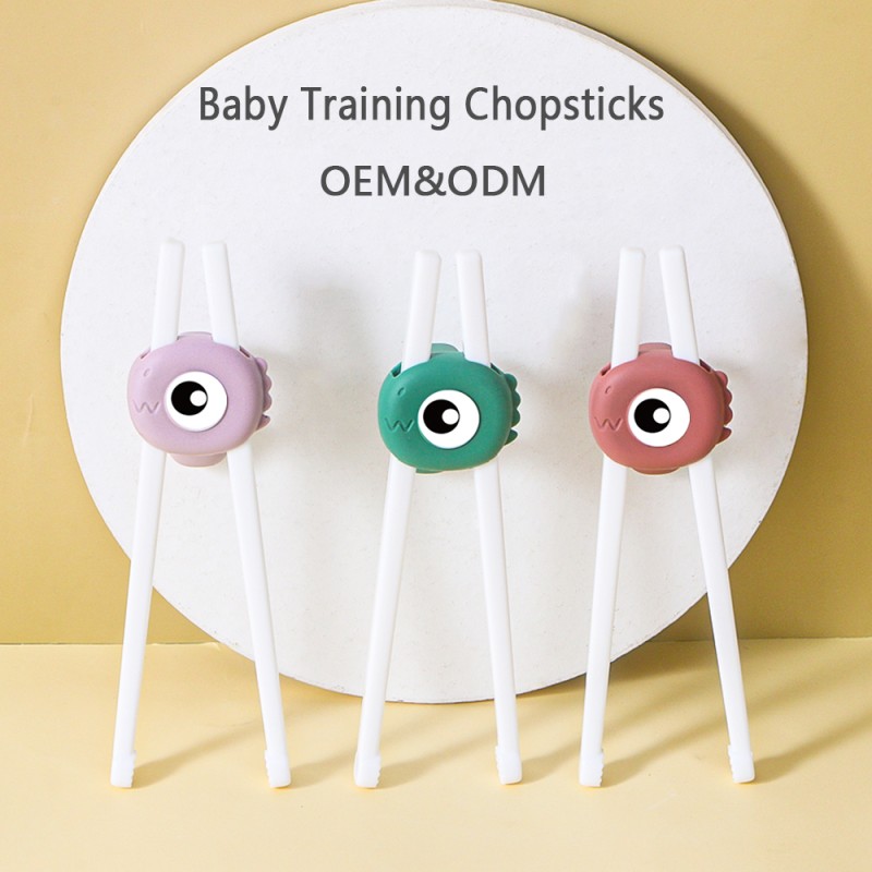 Baby Training Chopsticks Manufacturer - Custom Food Grade Silicone Plastic Learning Dining for Children
