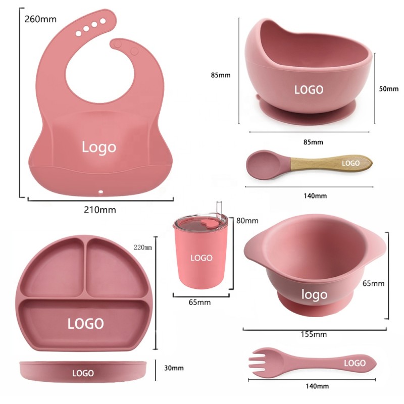 Silicone Tableware Set Manufacturer - Food Grade for Newborn Babies Toddlers Suction Plate Bowl