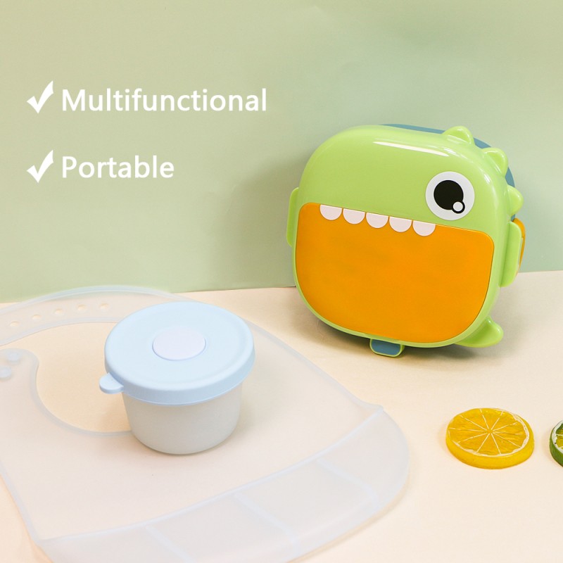 Silicone Baby Feeding Set Manufacturer - Biboo New BPA Free Eco-Friendly Storage Box Bowl Bib Set