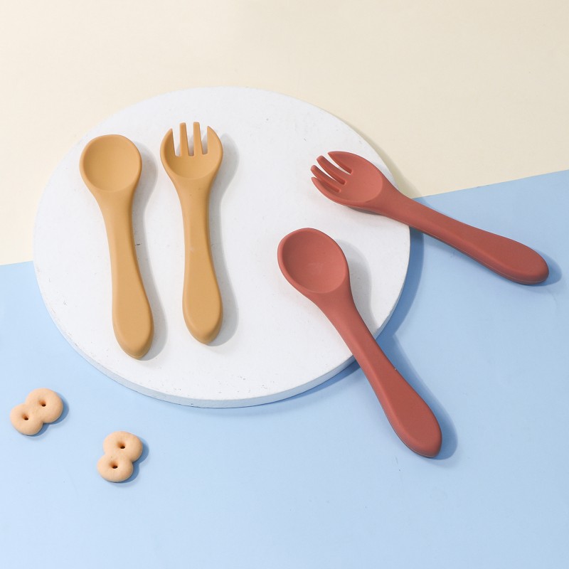 Silicone Baby Tableware Manufacturer - Wholesale Plate Snack Bowl Fork Spoon Cups Bibs Set