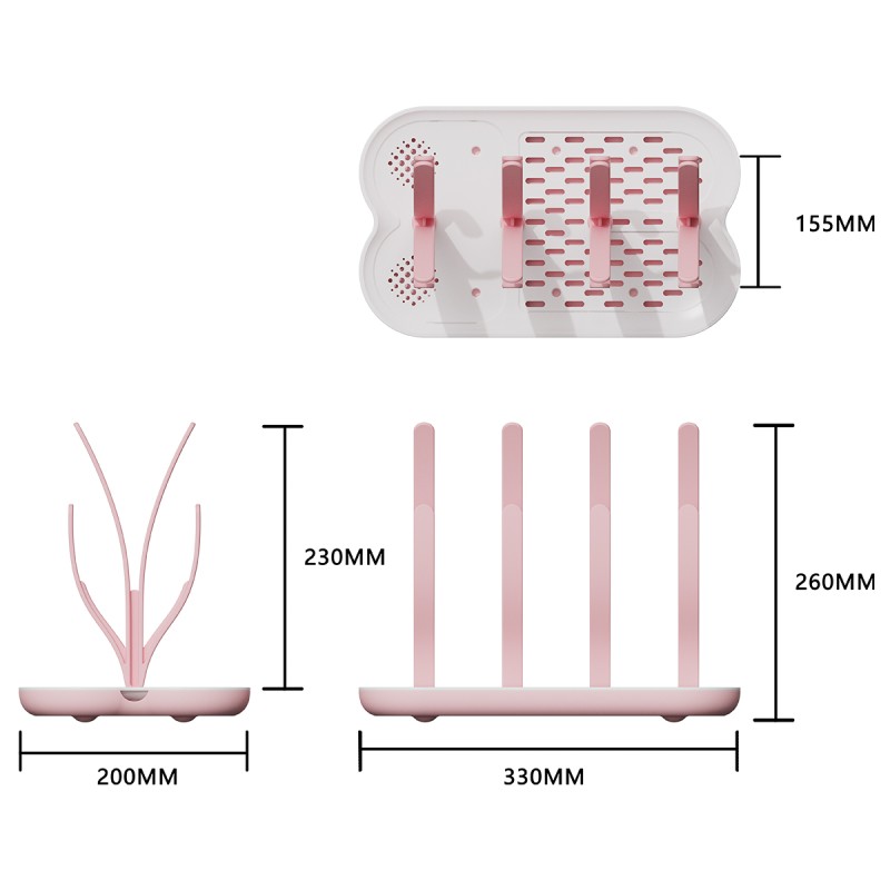 Baby Bottle Drying Rack Manufacturer - New Hot Selling Vertical Portable Foldable Kitchen Dryer Rack