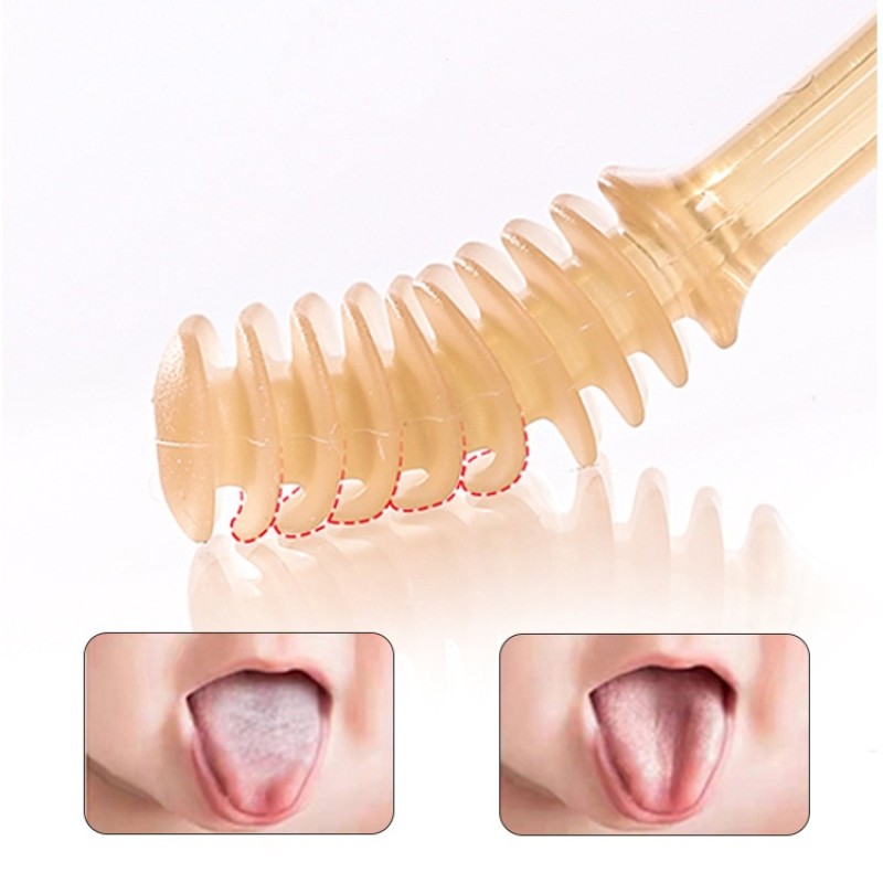 Baby Tongue Cleaner Set Manufacturer - New Food Grade Silicone Soft Teething Scraper Brush Training Toothbrush
