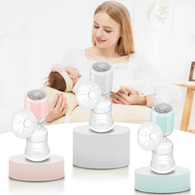 Breast Milk Pump Set Manufacturer - 5 PCS Portable Storage Bottle Wireless Hands Free Wearable Collector Shell Bag