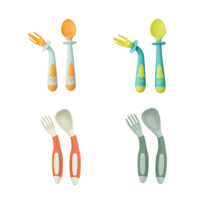 Baby Spoon Fork Set Manufacturer - Utensils with Travel Case Kids Tableware Training Feeding for Children