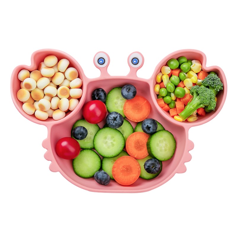 Baby Feeding Set Manufacturer - Hot Style Easy to Wash Non-Toxic Silicone Dish Plate Dishwasher Safe