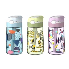 Sports Water Bottle Manufacturer - OEM BPA-Free 450ml Tritan Plastic with Straw Lid for Cycling Camping