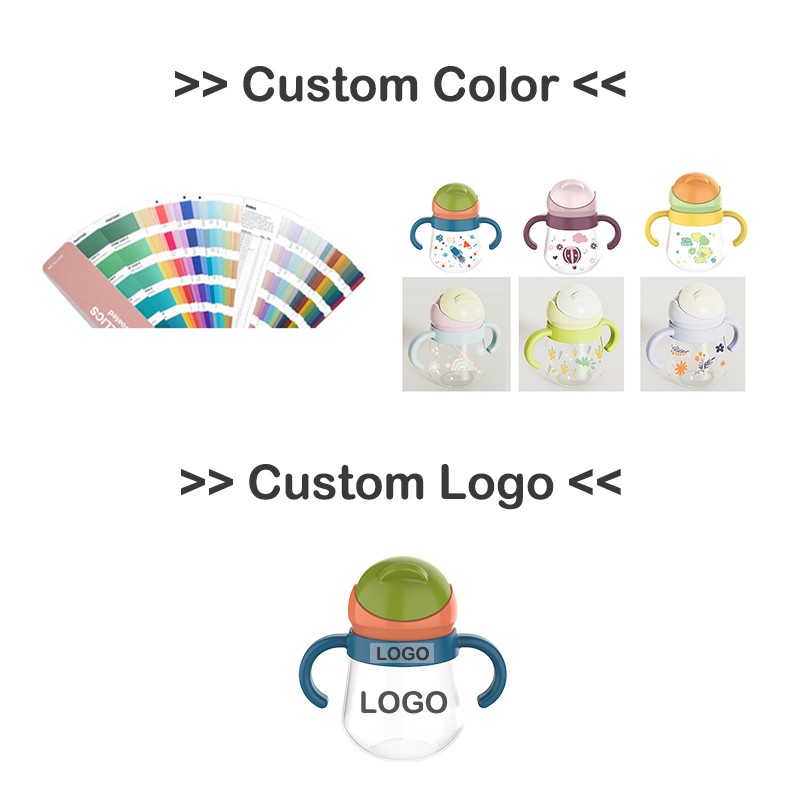 Kids Training Cup Manufacturer - Wholesale BPA Free Sublimation School Tritan Feeding Bottle Set for Kids