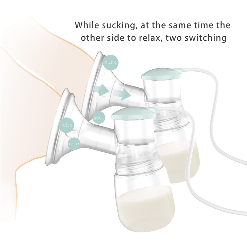 Electric Breast Pump Manufacturer - Manufacturer Hot Sale Maternity Portable Cordless Wireless Silicon Set
