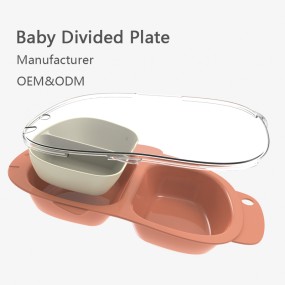 Kids Dining Plate Set Manufacturer - Grade Stable Stackable New Antifall Plastic Divided Dishes