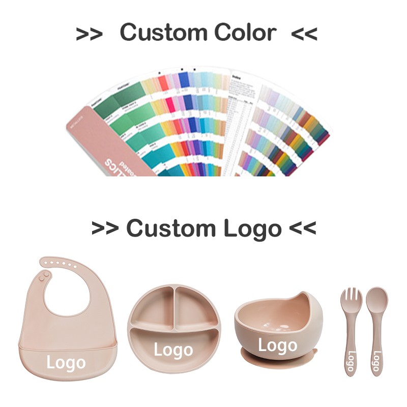 Silicone Baby Bowl Set Manufacturer - Wholesale Suction Plate Training Cup Spoon Fork Bibs
