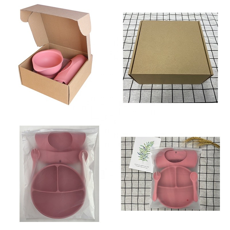 Silicone Baby Feeding Set Manufacturer - New Cutlery Dishes Bowl Spoon Suction Plate Tableware