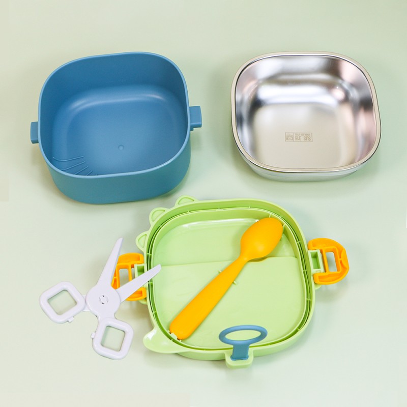 Insulated Lunch Bowl Set Manufacturer - Plastic Stainless Steel Food Warmer Bento with Lid Spoon