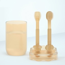 Baby Tongue Cleaner Set Manufacturer - New Food Grade Silicone Soft Teething Scraper Brush Training Toothbrush