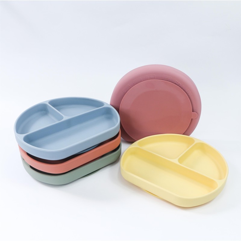 Silicone Dinner Plates Manufacturer - Manufacturer Wholesale Food Grade Divided Suction for Toddlers