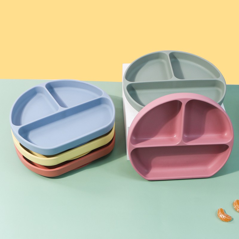 Silicone Dinner Plates Manufacturer - Manufacturer Wholesale Food Grade Divided Suction for Toddlers
