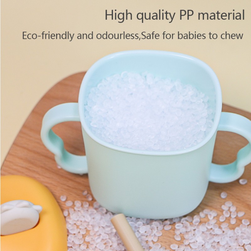 Baby Sippy Cups Manufacturer - New Arrival 300ml Portable Removable Silicone Water Milk with Handle