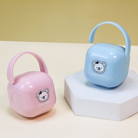 Pacifier Box Manufacturer - OEM Manufacturing BPA Free PP Plastic Cartoon Pattern for 0-12 Months