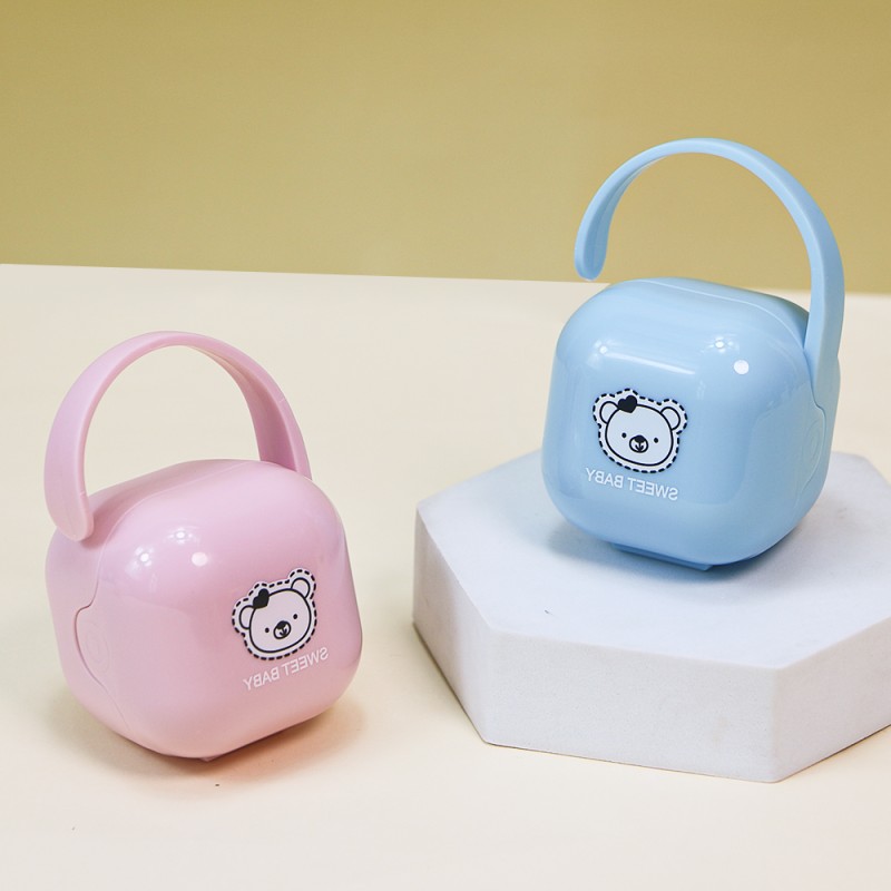 Pacifier Box Manufacturer - OEM Manufacturing BPA Free PP Plastic Cartoon Pattern for 0-12 Months