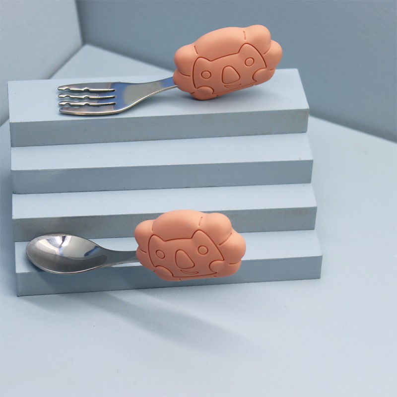 Baby Led Weaning Spoons Set Manufacturer - First Stage Feed Cutlery Toddler Tableware Silicone Pre-Spoon Fork