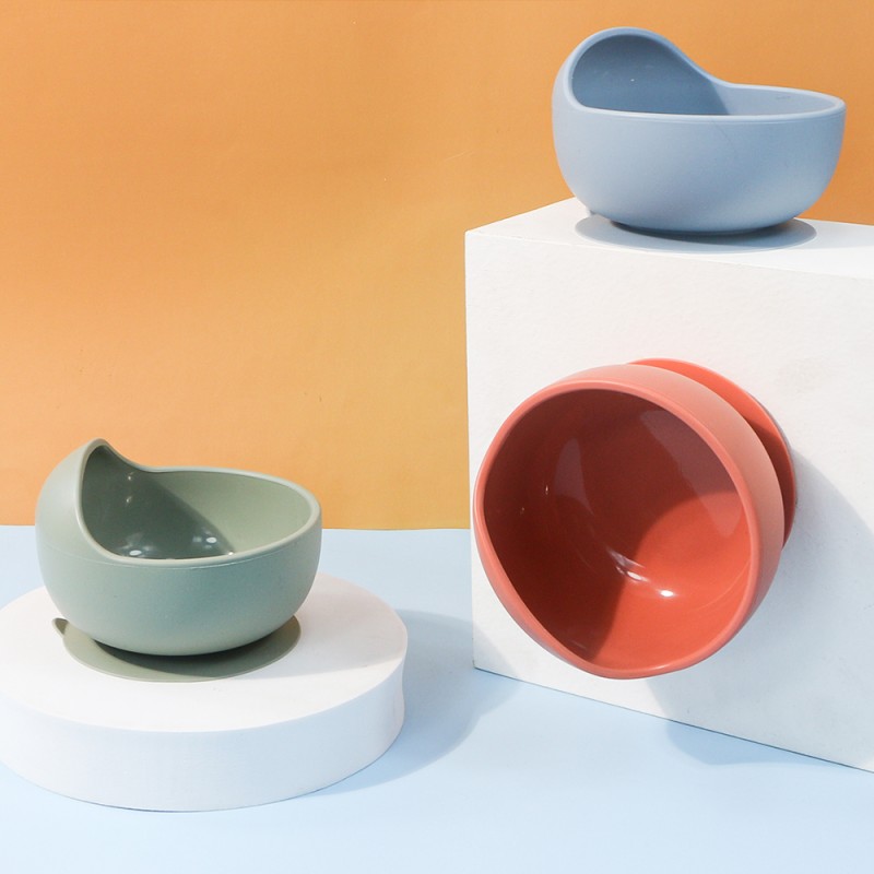 Baby Dinnerware Set Manufacturer - New 8 Pcs Silicone Suction Plate Bowl Spoon Fork Bib Set