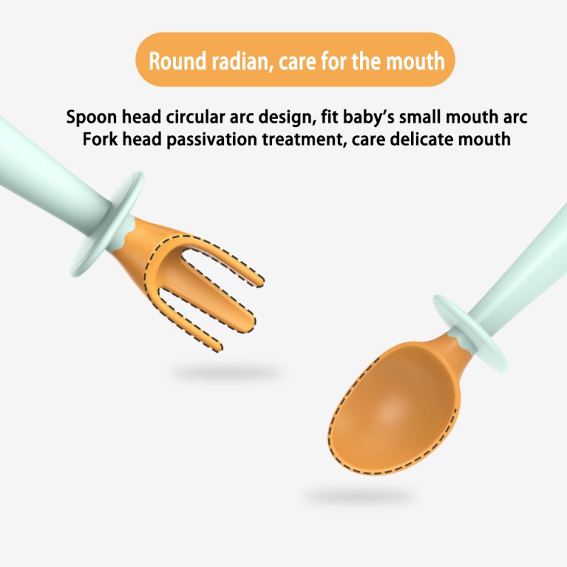 Baby Spoon Fork Set Manufacturer - Utensils with Travel Case Kids Tableware Training Feeding for Children