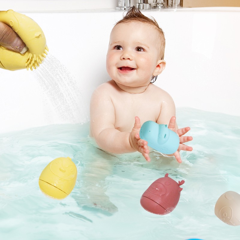 Baby Bath Toy Set Manufacturer - New Silicone Cute Animal Spray Water Game Bubble Swimming for Toddler