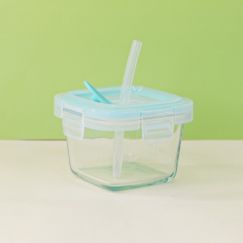Baby Storage Container Manufacturer - Wholesale New Portable Plastic Lid Glass Snack Food Crisper Set