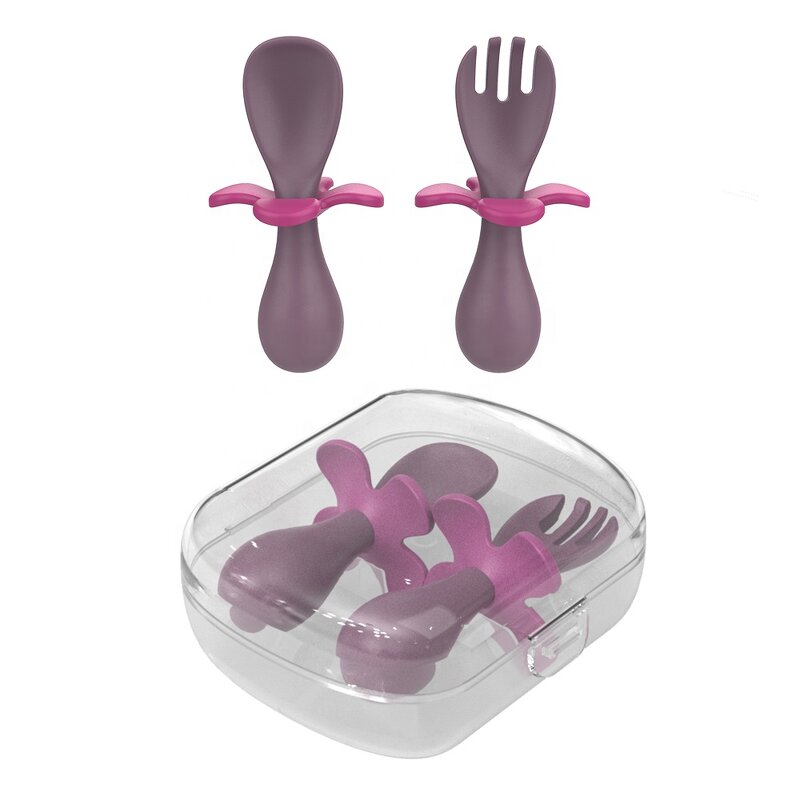 Toddler Feeding Spoon Set Manufacturer - Utensils Spoons Forks with Travel Safe Case for Babies Children