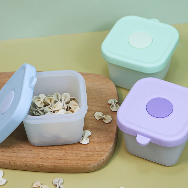 Silicone Baby Feeding Set Manufacturer - Biboo New BPA Free Eco-Friendly Storage Box Bowl Bib Set